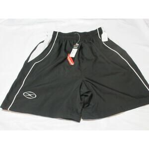 VINTAGE New Old Stock Men's Black XARA Soccer Athletic Polyester Shorts Sz Small